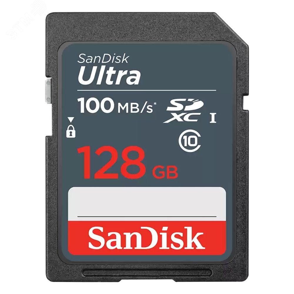 Изображение товара Карта памяти 128GB SD Ultra, SDXC, 100 МБ/с, Class 10 (шт)