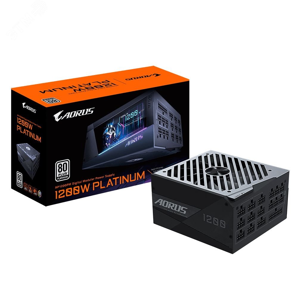 Изображение товара Блок питания AORUS AP1200PM 1200 Вт ATX Platinum полностью модульный