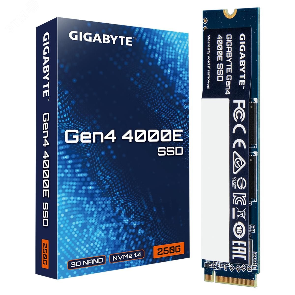 Изображение товара SSD M.2 250GB GIGABYTE Gen4 4000E PCIe 4.0 NVMe 1.4