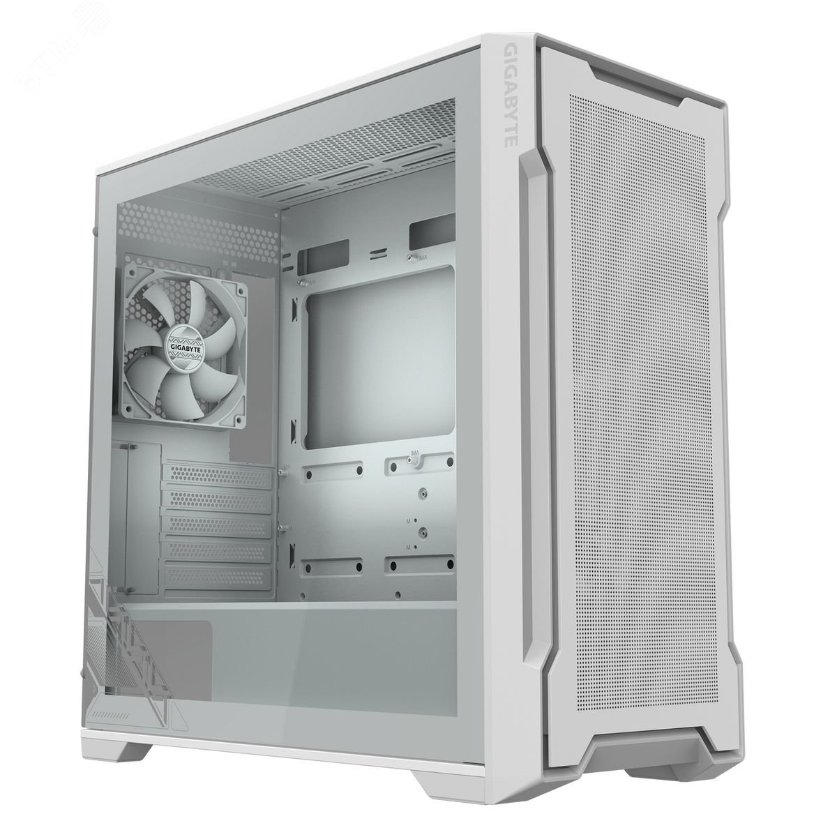 Изображение товара Корпус для ПК C102GI Glass Ice, Mid-Tower, mATX, с USB 3.0 портами, белый (шт)