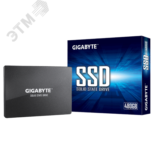 Изображение товара Накопитель SSD 2.5'' 480GB, SATA 6Gb/s, TLC NAND, 550/480 Мб/с (шт)