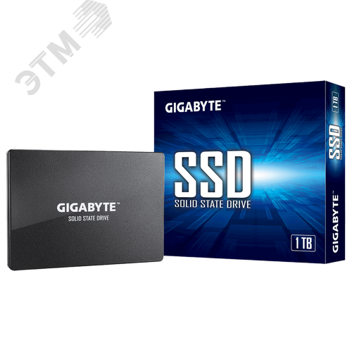 Изображение товара Накопитель SSD 2.5'' 1TB, SATA 6Gb/s, TLC NAND, 550/500 Мб/с (шт)