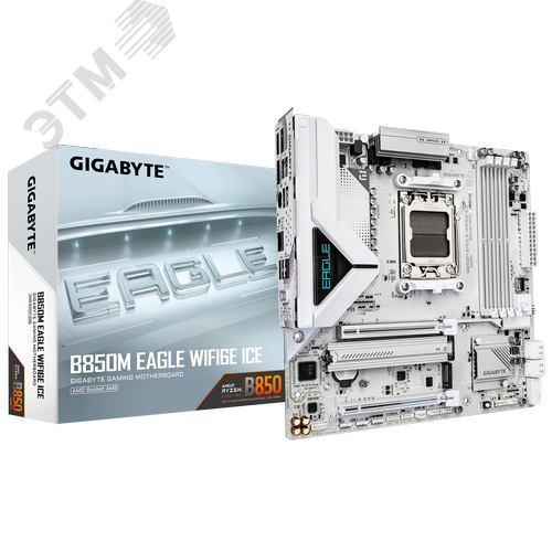 Изображение товара Материнская плата B850M EAGLE WIFI6E ICE, AMD B850, Micro ATX (шт)