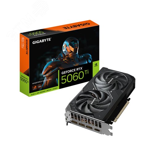 Изображение товара Видеокарта NVIDIA GeForce RTX 5060Ti WINDFORCE MAX OC 16ГБ, NVIDIA GeForce RTX 5060Ti, GDDR7, PCI-Express 4.0 (шт)