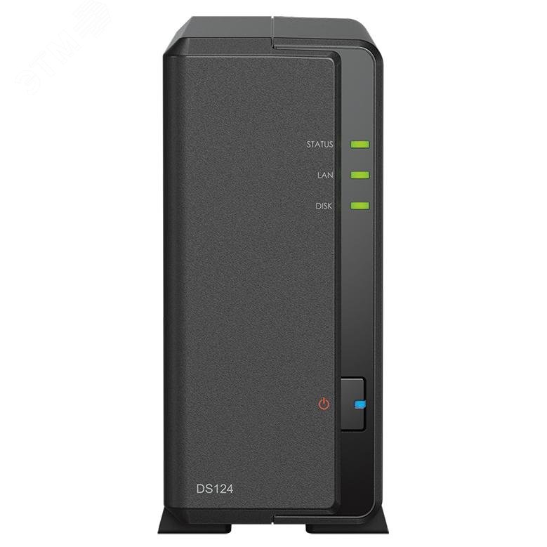 Изображение товара Сетевой накопитель Synology DS124 4 ядра 1.7 ГГц 1GB DDR4 SATA