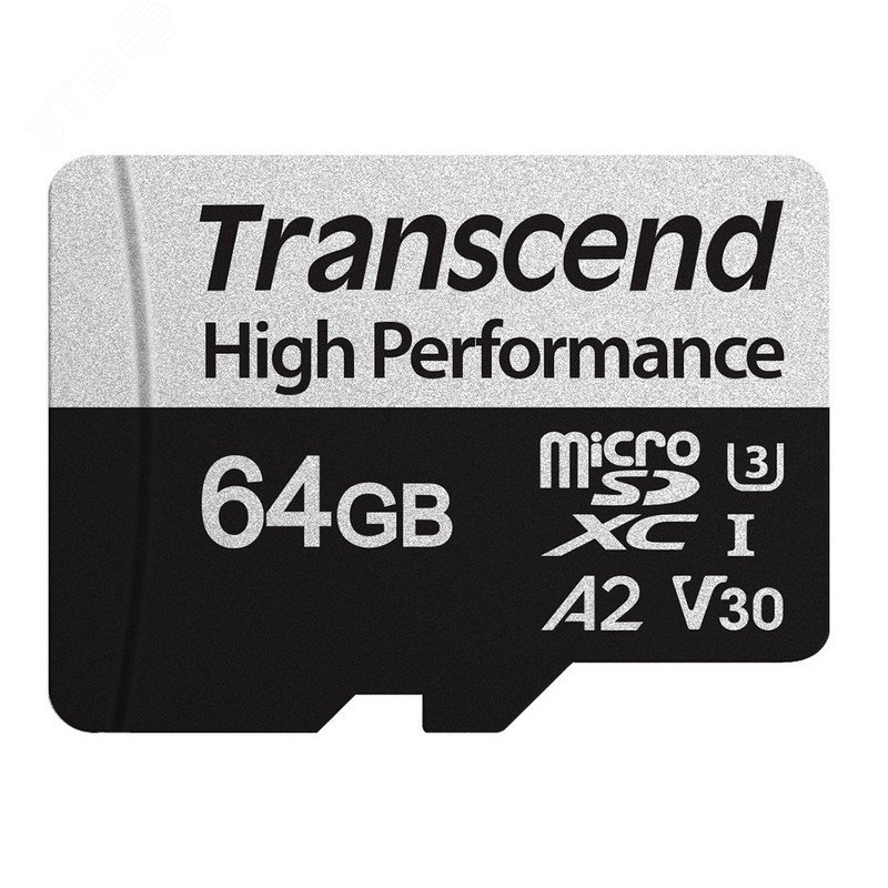 Изображение товара Карта памяти 64GB MicroSD 340S Transcend UHS I V30 U3 160MB/s Class 10