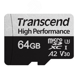 Изображение товара Карта памяти 64GB MicroSD 340S UHS I, SDXC, V30, U3, 160 МБ/с, Class 10 (шт)
