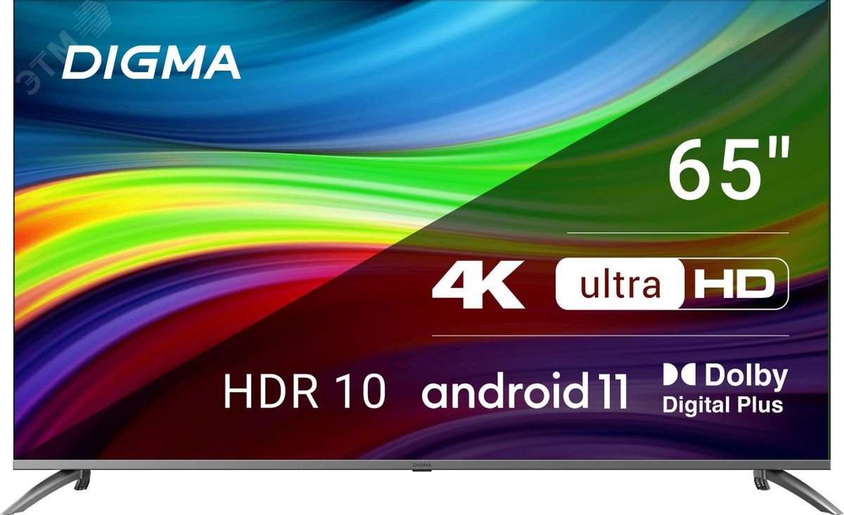 Изображение товара Телевизор LED 65 дюймов Ultra HD Android SMART TV с frameless корпусом