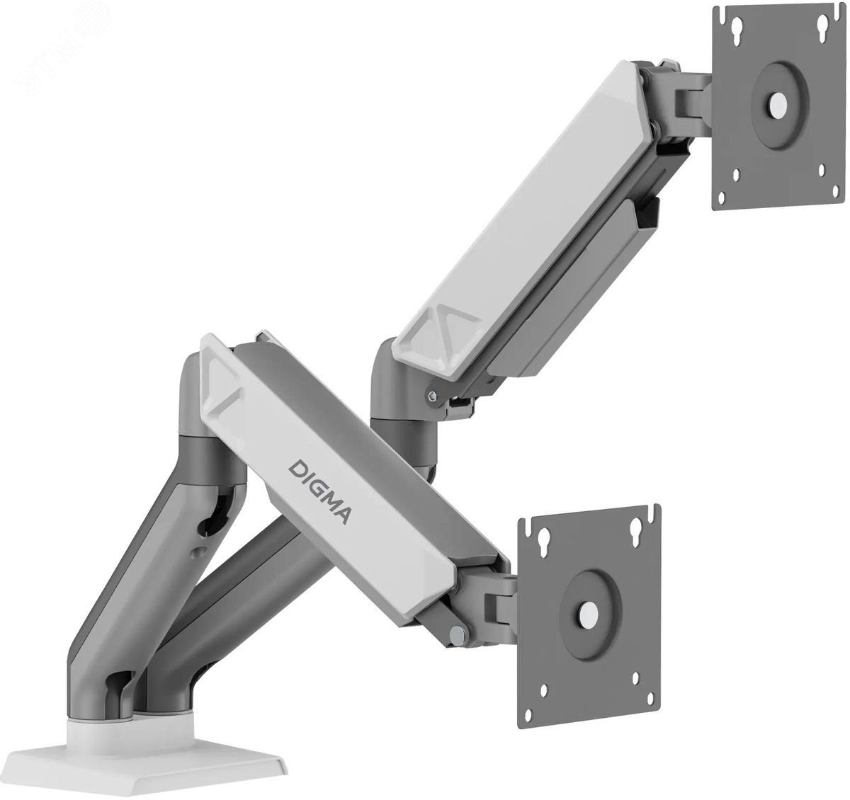 Изображение товара Кронштейн для мониторов ЖК 17''-32'' макс.9кг крепление к столешнице поворот и наклон, серый (шт)