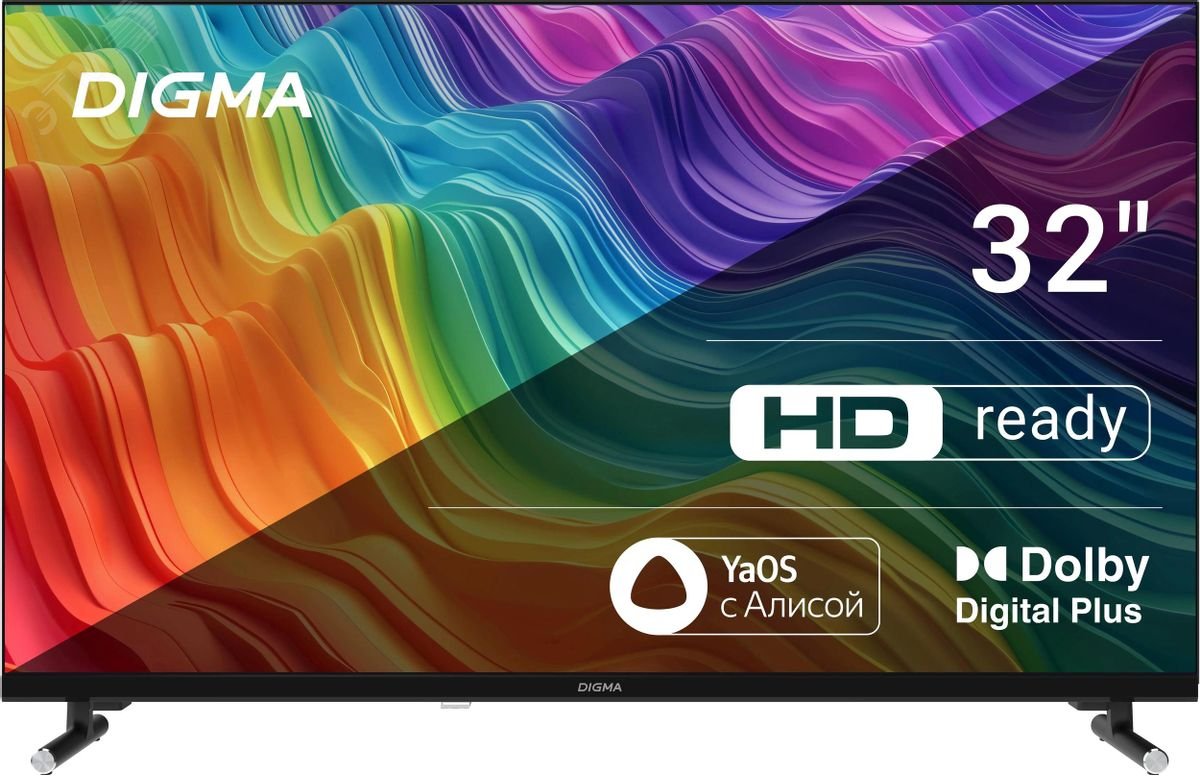 Изображение товара Телевизор LED 32 дюйма DIGMA с функцией SMART TV