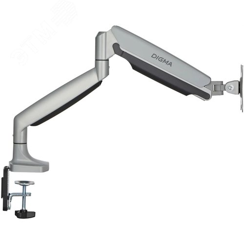 Изображение товара Кронштейн для мониторов ЖК 17''-45'' макс.15кг крепление к столешнице поворот и наклон, серый (шт)