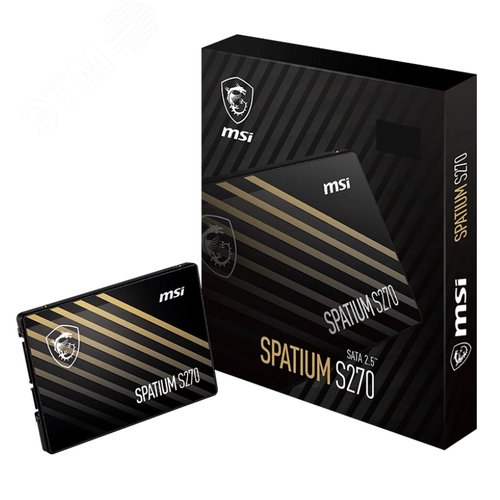 Изображение товара Накопитель SSD 2.5'', 240GB, SPATIUM S270, SATAIII, MTBF 2M, 500/400 Мб/с (шт)