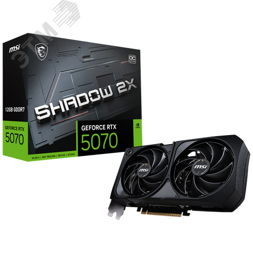 Изображение товара Видеокарта RTX5070 SHADOW 2X OC, 2FAN RTL, 12ГБ, GDDR7, PCI-Express 5.0 (шт)