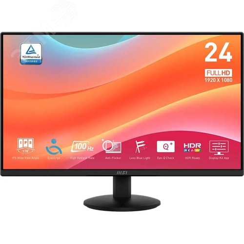 Изображение товара Монитор для ПК Pro MP242L 23.8'', 1920x1080, IPS, 1ms, 250 cd/m, 100Гц, 1xHDMI, 1xDP, черный (шт)