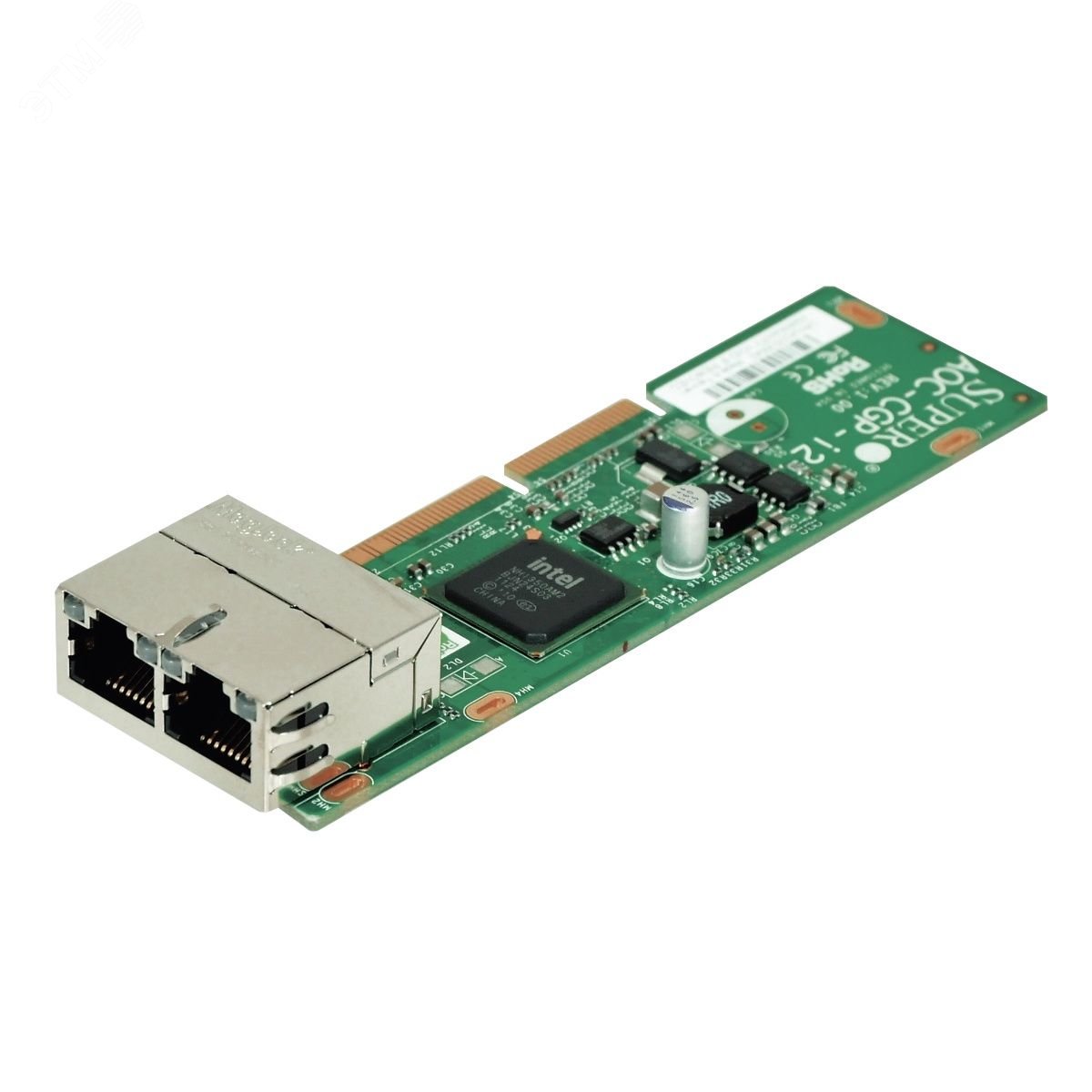 Изображение товара Сетевой адаптер PCI Express 2.1 x4, два порта RJ45 10/100/1000 Мб/с (шт)