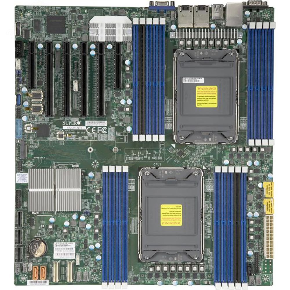 Изображение товара Материнская плата RTL Е-ATX, 16 DDR4 DIMM, 2xLGA4189, M.2 PCI-E x4, SATA 6 Гб/с (шт)