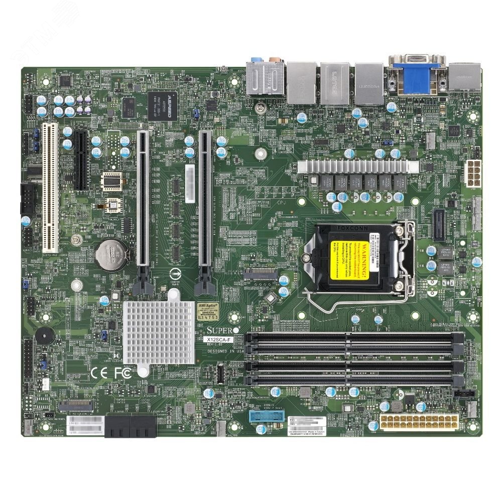 Изображение товара Материнская плата OEM ATX, 4 DDR4 DIMM, LGA1200, 2 M.2 PCI-E x4, SATA3 6 Гб/с (шт)