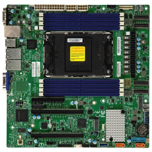 Изображение товара Материнская плата OEM micro-ATX, 8 DDR5 DIMM, LGA4677, 2 М.2 PCI-E x4, 10 SATA3 6 Гб/с (шт)