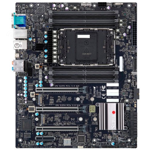 Изображение товара Материнская плата OEM SSI CEB, 8 DDR5 DIMM, LGA4677, 2 М.2 PCI-E x4, 6 SATA3 6 Гб/с (шт)