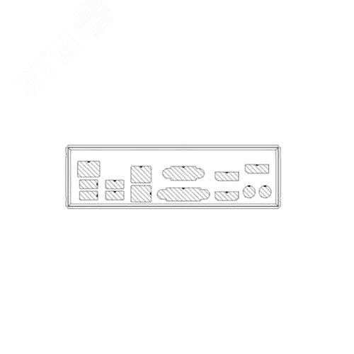 Изображение товара Заглушка панели для материнской платы X13SAZ-F (шт)
