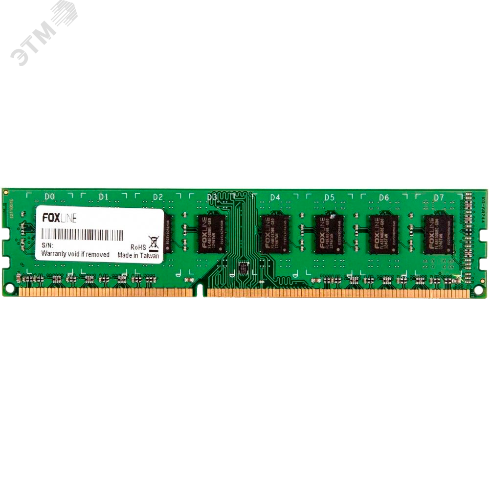 Изображение товара Модуль памяти Foxline 32ГБ, DDR4, DIMM, 2933 МГц, 23466 Мб/с (шт)