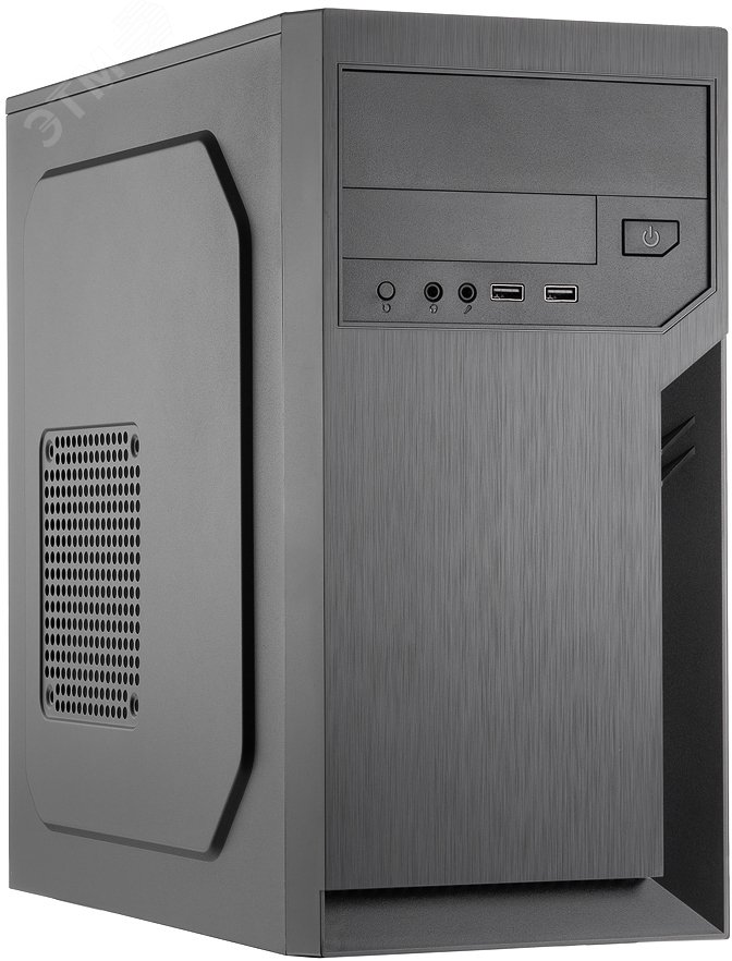 Изображение товара Корпус Foxline FL-702 с блоком питания 500Вт, Middle Tower, mATX, черный (шт)