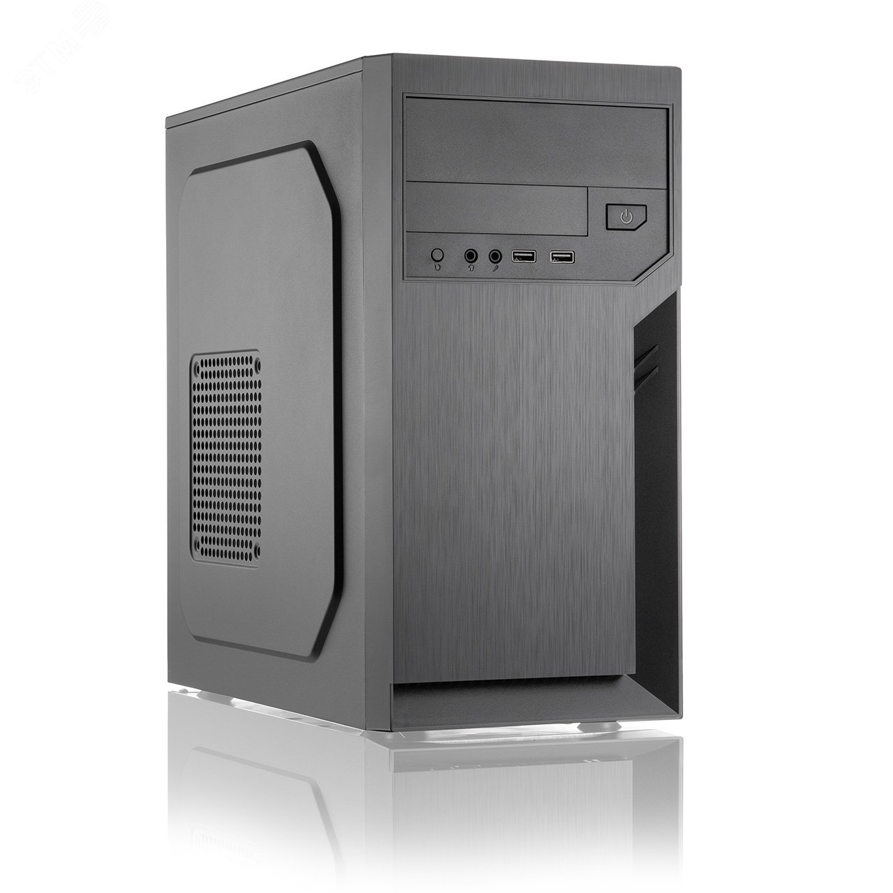 Изображение товара Корпус Foxline FL-702 с блоком питания 450Вт, Middle Tower, mATX, черный (шт)