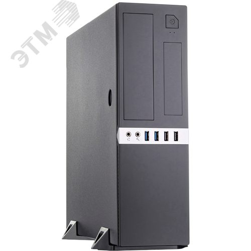 Изображение товара Корпус Foxline mATX Desktop без блока питания, Mini Tower, mATX, черный (шт)