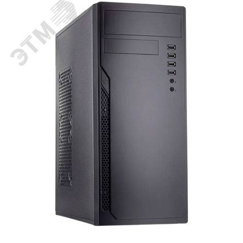 Изображение товара Корпус Foxline FL-301 без блока питания, Middle Tower, ATX, черный (шт)