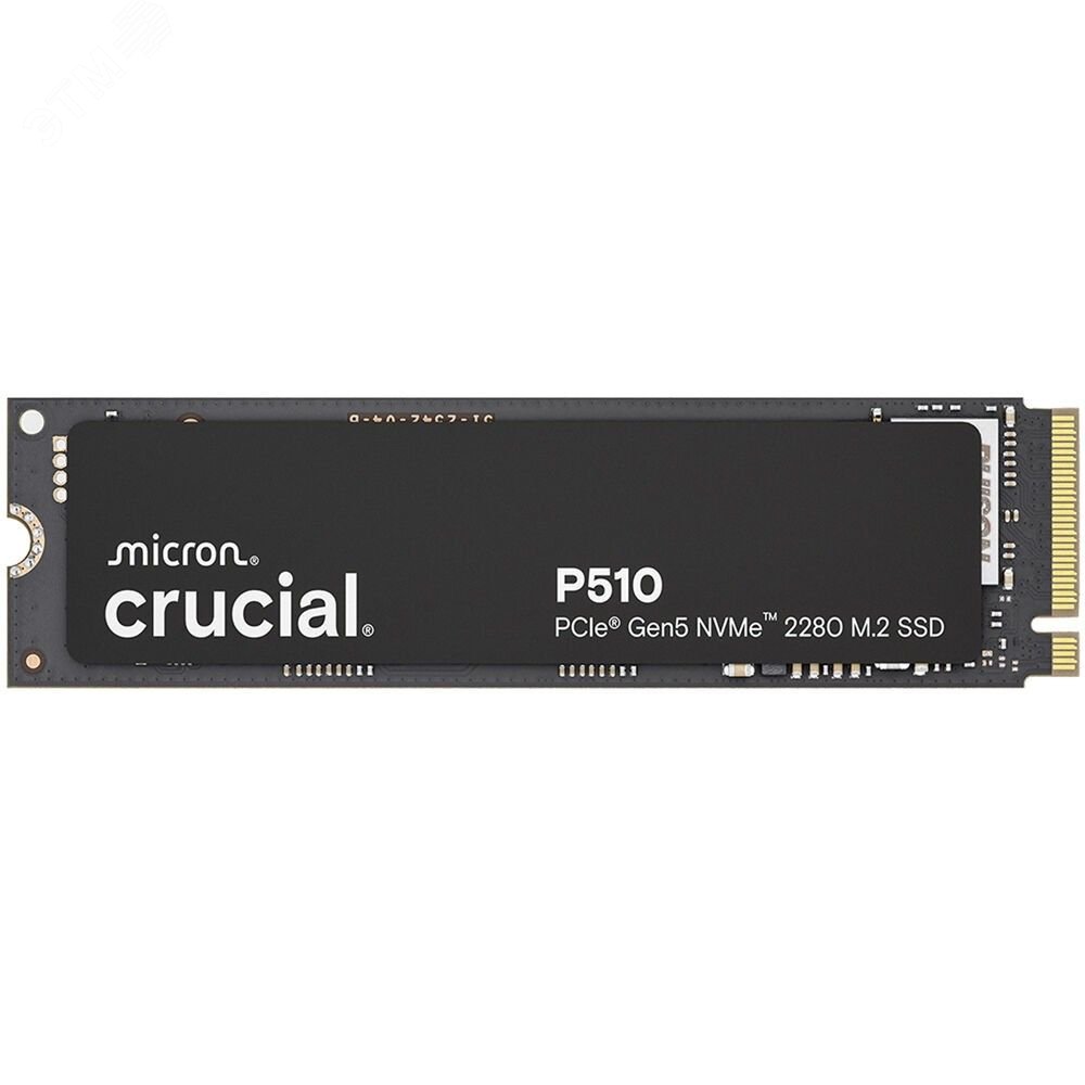 Изображение товара Накопитель SSD M.2 2280 1ТБ, NVMe, PCIe 5.0 x4, NAND TLC, 11000/9500 Мб/с (шт)