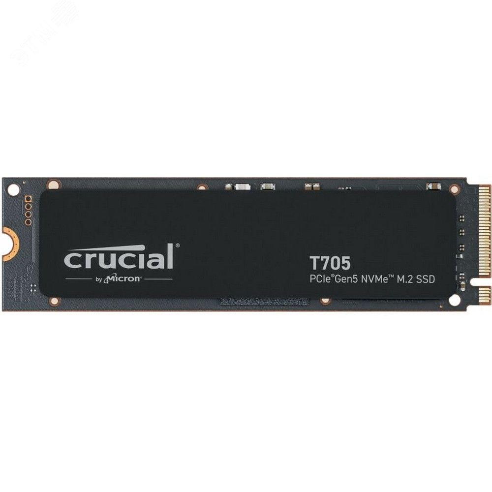 Изображение товара Накопитель SSD M.2 2280 1ТБ, NVMe, PCIe 5.0 x4, NAND, 13600/10200 Мб/с (шт)