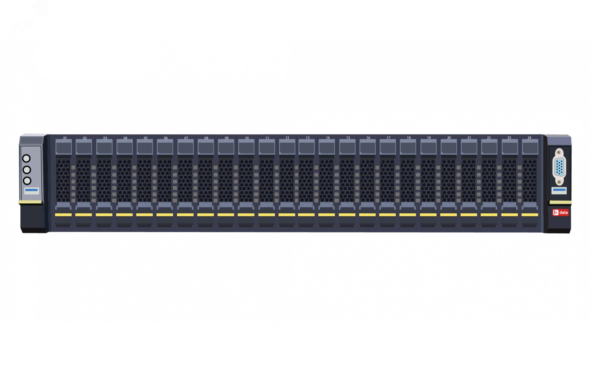 Сервер FPD-15-SP-22035-CTO в составе: 2U 24x2.5'' HDD platform, 1xIntel Xeon Silver 4210 10C 2.20GHz, 1x32GB DDR4-2933 ECC RDIMM, 2x240GB 2.5'' 1.3DWPD SATA SSD, 2x800W PS, Rail FPD-15-SP-22035-CTO-P221-1 F+