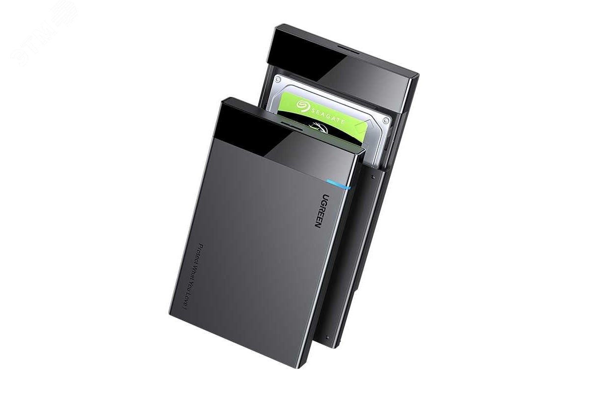 Изображение товара Корпус внешний для HDD-SSD 2.5'', USB 3.0, кабель USB C в комплекте (шт)