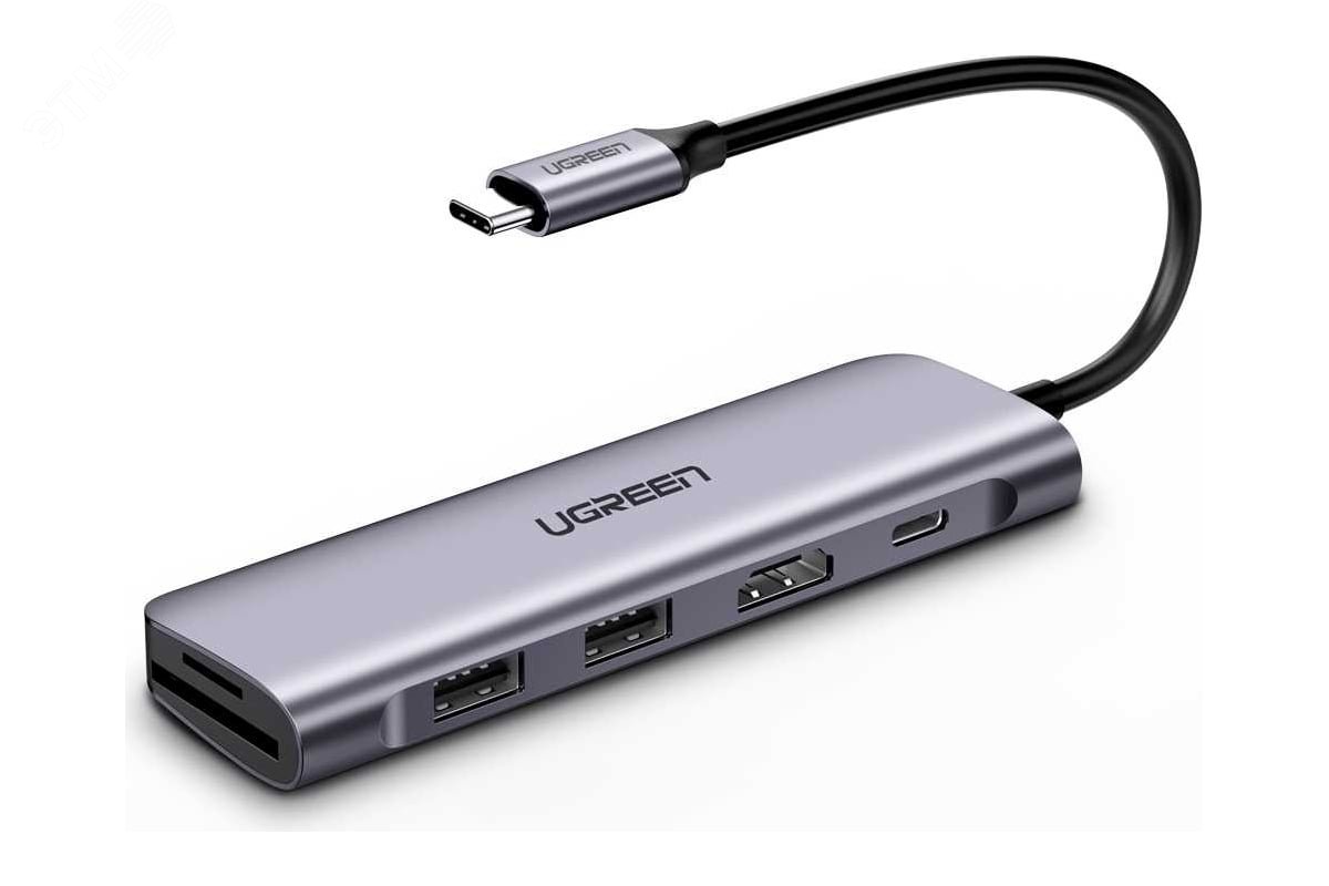 Изображение товара Хаб USB 6 в 1 с HDMI и 2 USB 3.0 UGREEN 70411