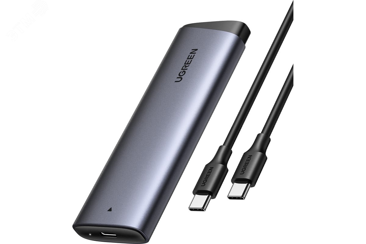 Изображение товара Корпус внешний CM767 для жесткого диска M.2NVME с кабелем USB-C-USB-C, 10 Гбит/с, серый (шт)