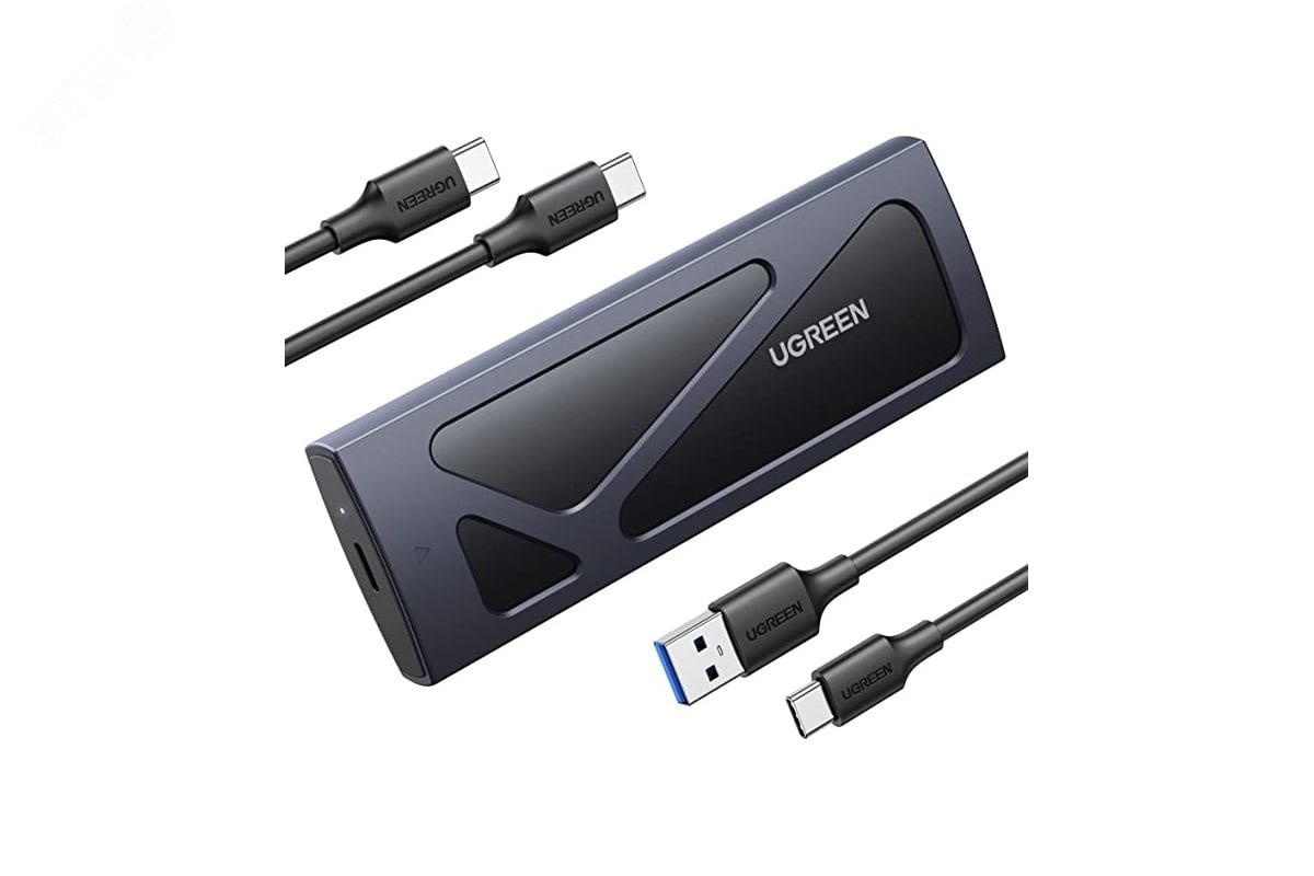 Изображение товара Бокс внешний для жесткого диска CM578 M.2 NVMe SSD, с кабелем USB-C - USB-C и USB-C - USB-A, серый (шт)