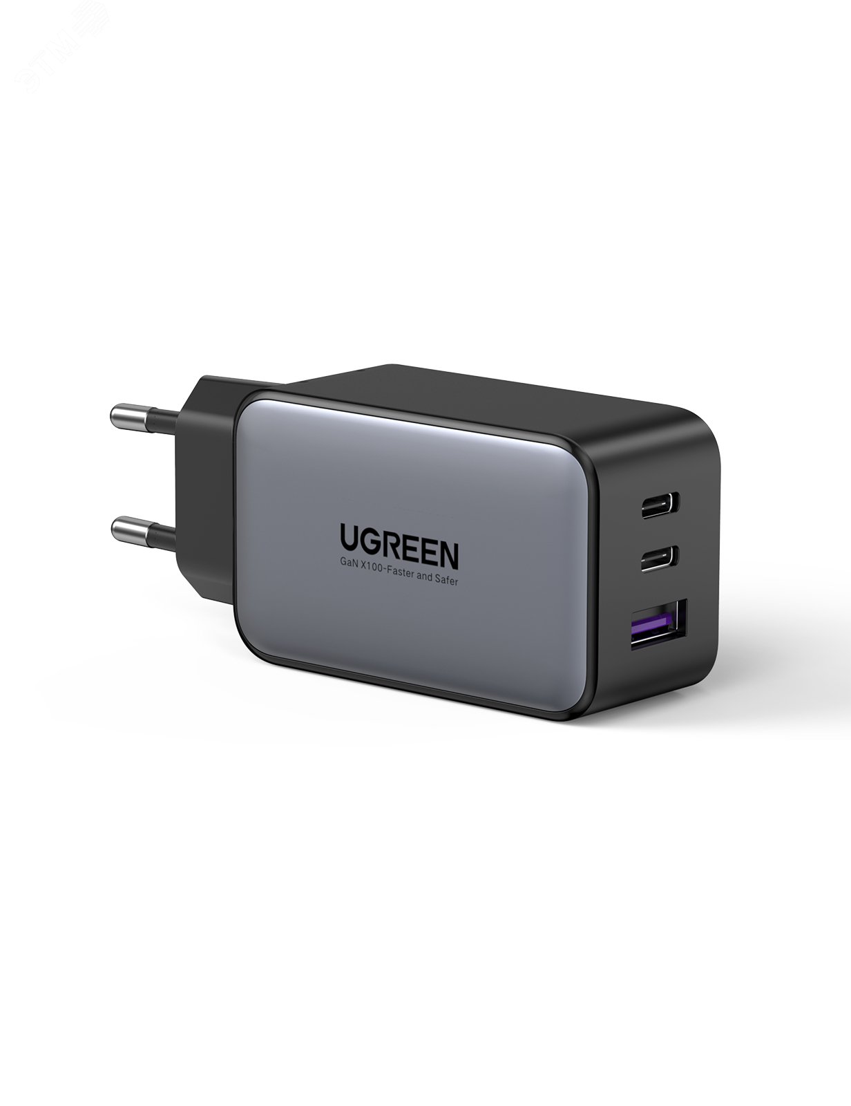 Изображение товара Компактное 65W зарядное устройство USB A и 2 USB C GaN Power Delivery Quick Charge