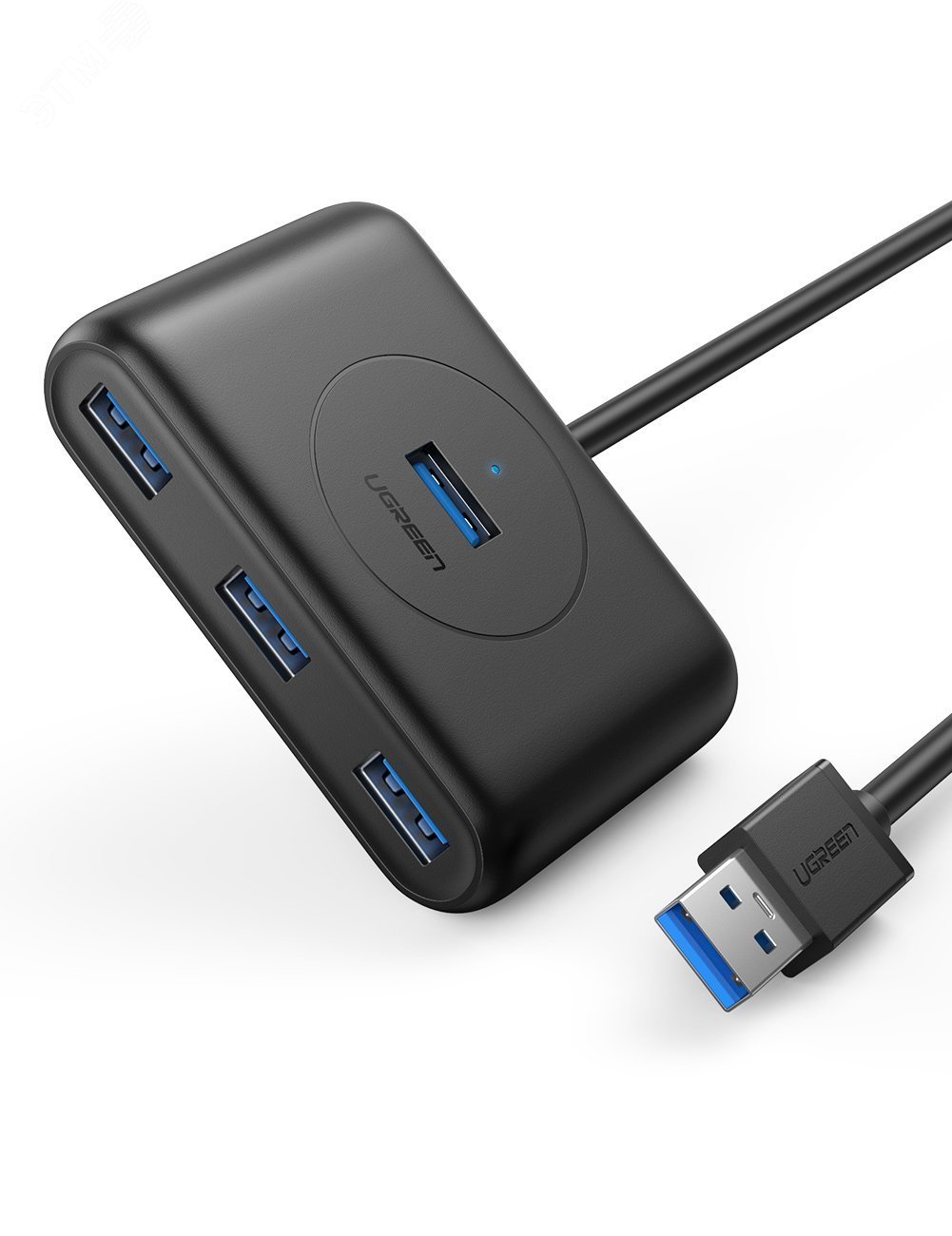 Изображение товара USB-концентратор Ugreen 20291 4-портовый USB 3.0 черный 1 м