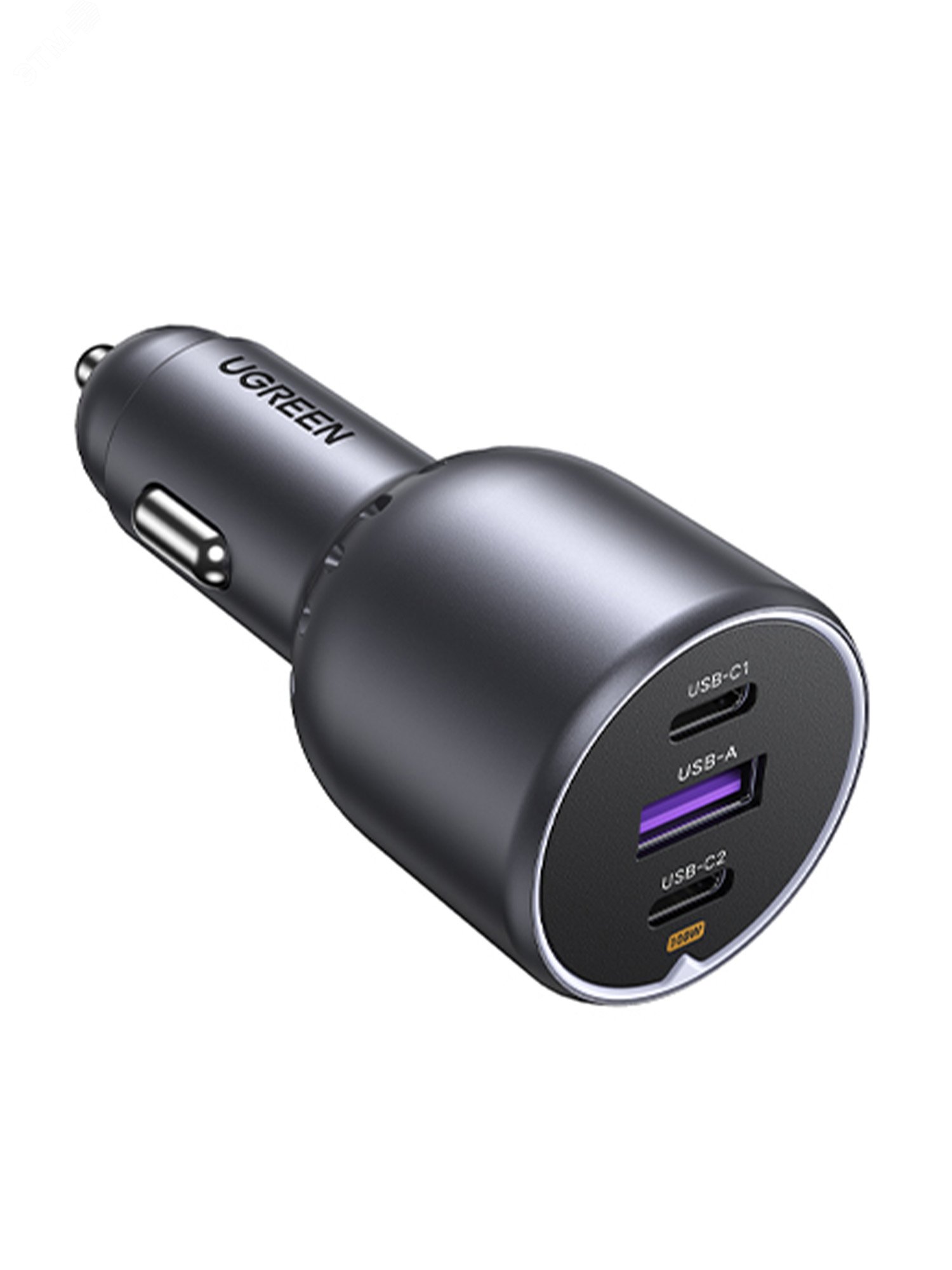Изображение товара Автомобильное зарядное устройство EC705 130W Fast Car Charger, серый (шт)