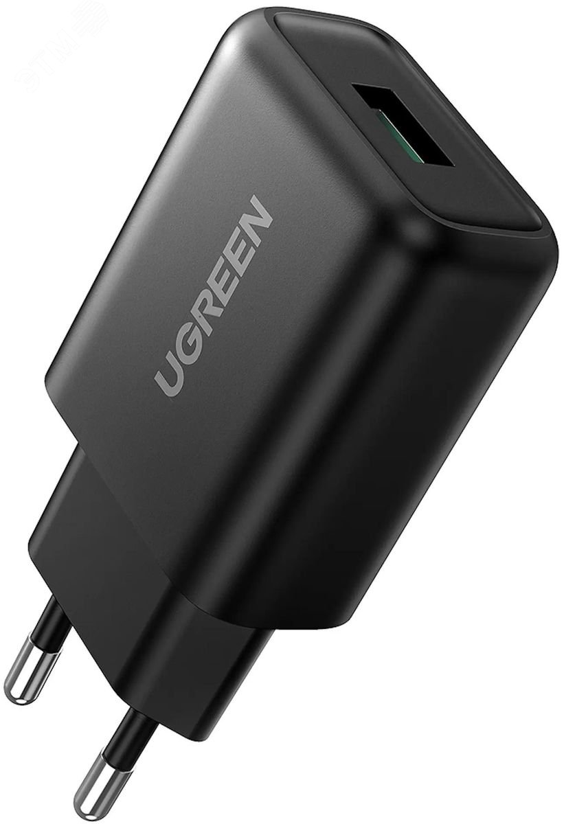Изображение товара Универсальное зарядное устройство Ugreen QC 3.0 18W USB-A черное