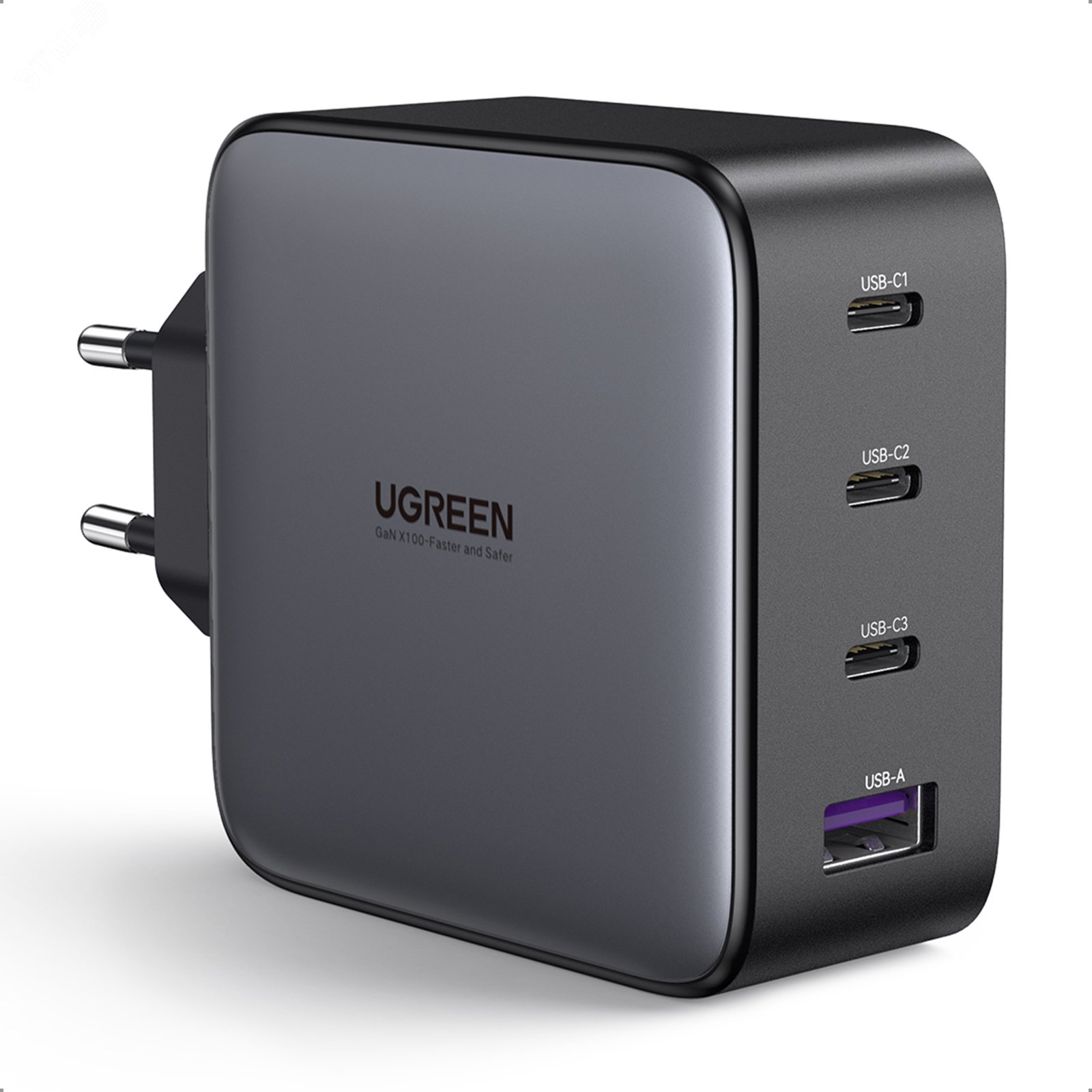 Изображение товара Компактное сетевое зарядное устройство USB A + 3 USB C 100W GaN Tech Fast Charger