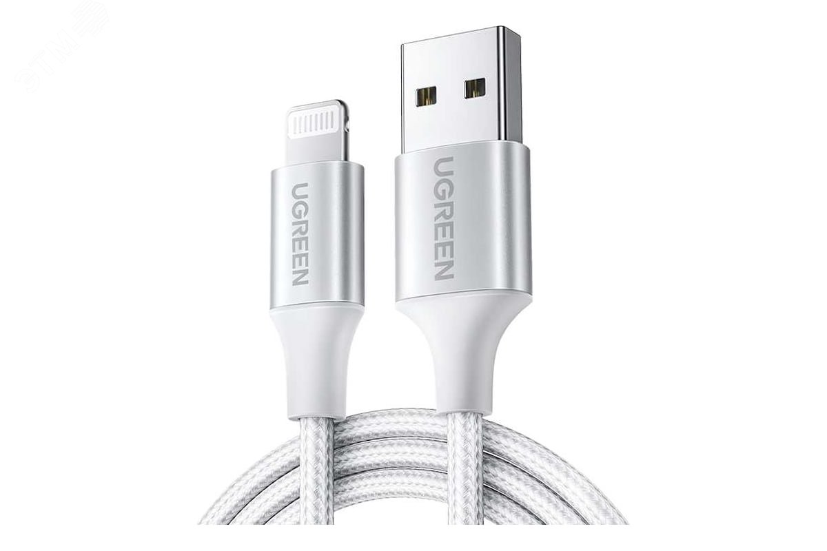 Изображение товара Кабель USB A 2.0 Lightning Ugreen 1.5м Сертификация MFi для iPhone iPad