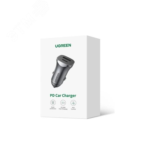 Изображение товара Автомобильное зарядное устройство USB-A + USB-C 30Вт (шт)