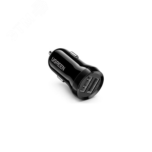 Изображение товара Автомобильное зарядное устройство Dual USB-A 24W Car Charger (50875), черный (шт)
