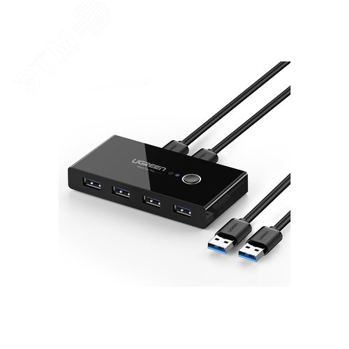 Изображение товара Разветвитель портов с переключателем 4хUSB 3.0 (шт)