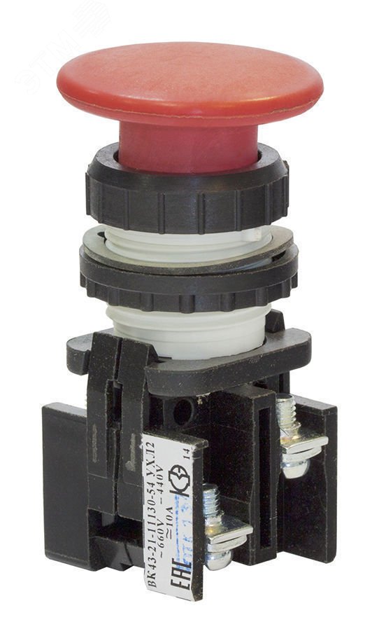 Изображение товара Кнопочный выключатель ВК 43-21-11130-54 УХЛ2 660В IP54 для промышленного монтажа
