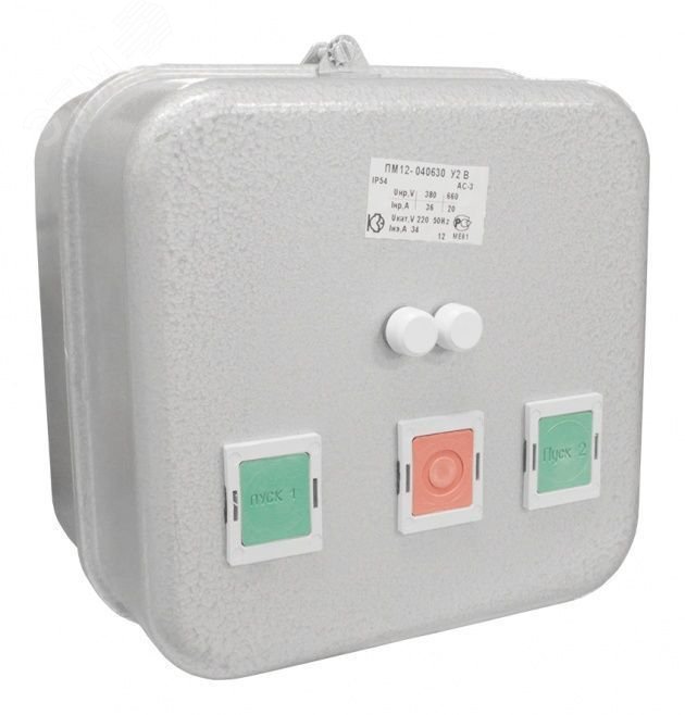 Пускатель электромагнитный У2 В 220В (4з+2р) РТТ5-10-1 8.50А артикул ...