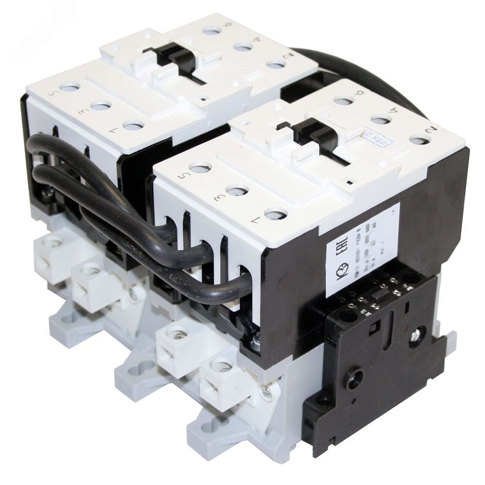 Изображение товара Контактор электромагнитный реверсивный УХЛ4 В, 220В для управления электродвигателями