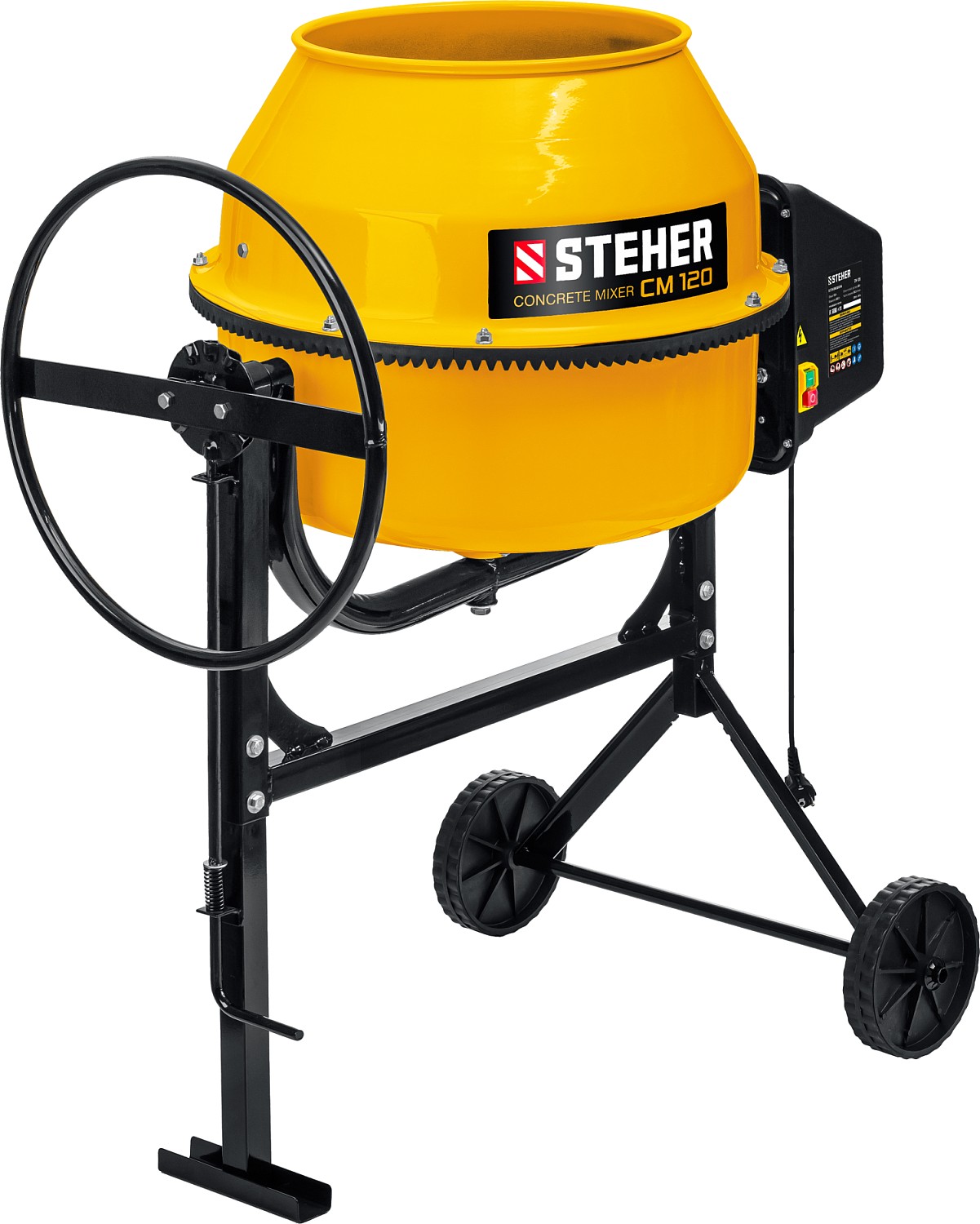 Бетоносмеситель 120 л, 550 Вт, с полиамидным венцом