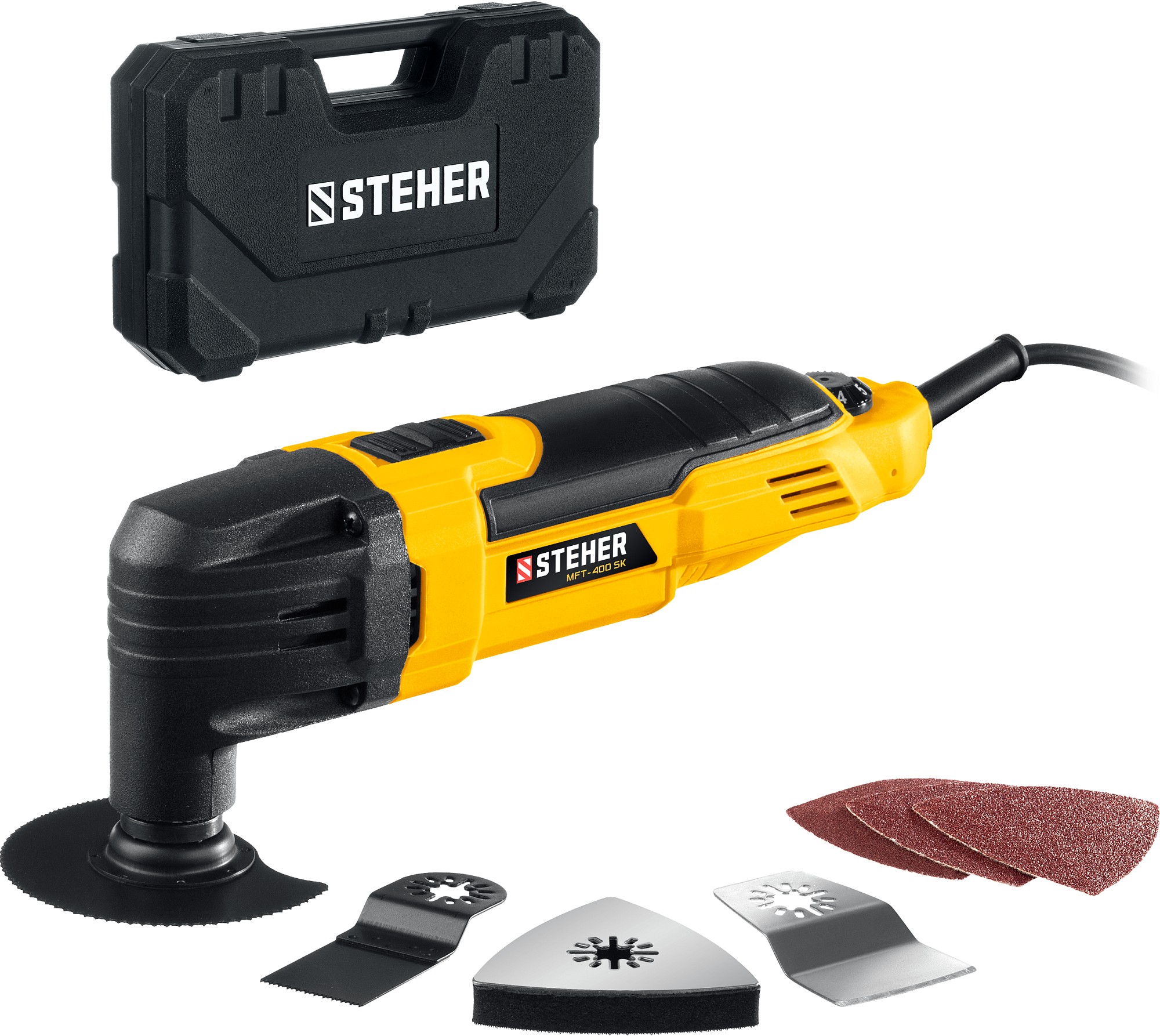 Реноватор 400 В с набором насадок, кейс